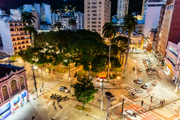 Praça Costa Pereira a noite - Centro da Cidade