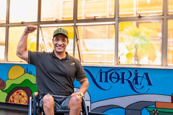 Marcos Vinicius, medalhista de ouro de corrida de rua
