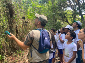 Guardiões Ambientais Mirins aprendem sobre observação de aves