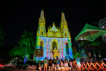 Projeção na Catedral de Vitória