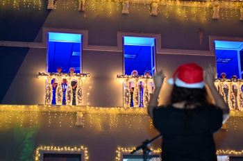 Inauguração da decoração de Natal da Rua Sete