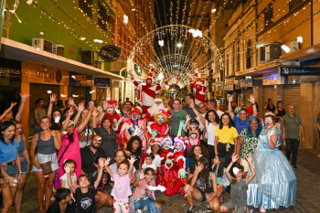 Inauguração da decoração de Natal da Rua Sete