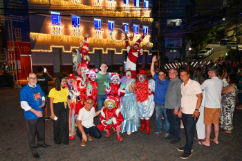 Inauguração da decoração de Natal da Rua Sete