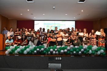 Homenagem aos alunos que foram aprovados no IFES