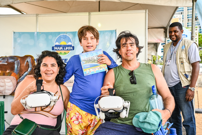 Turistas se encantam com Vitória em Realidade Virtual - Arena de Verão 2024