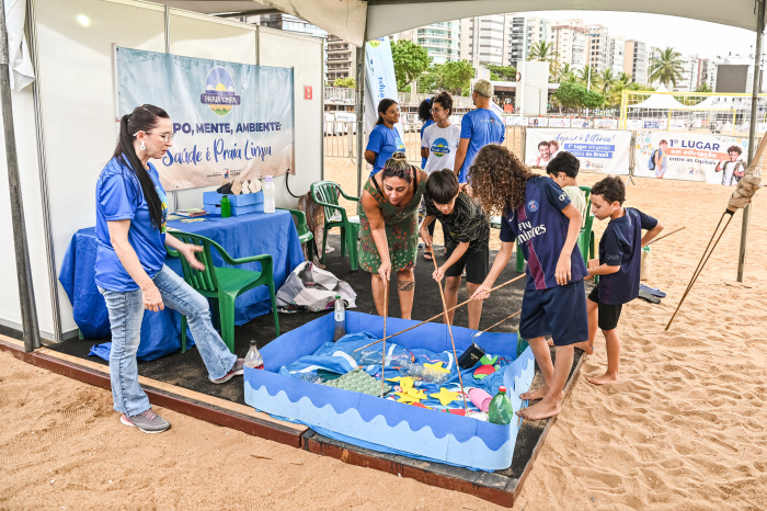 Pescaria educação Ambiental - Praia Limpa - Atividades Arena de Verão 2024