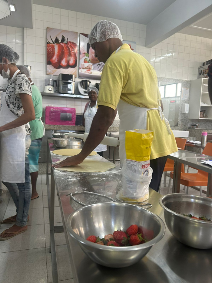José Carlos, Usuário do Centro POP, concluiu o curso de pizzaiolo