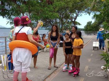 Ações da campanha Praia Limpa