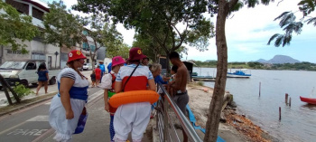 Ações da campanha Praia Limpa