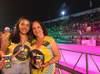 Bianca Magalhães e sua avó Maria da Conceição.