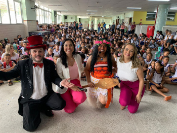 Recepção na Emef TI Eunice Pereira Silveira