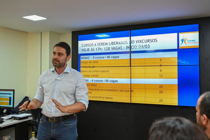 Anúncio Vagas de Curso PMV x SESC SENAI