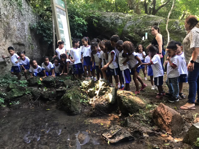 trilha interpretativa em parques municipais