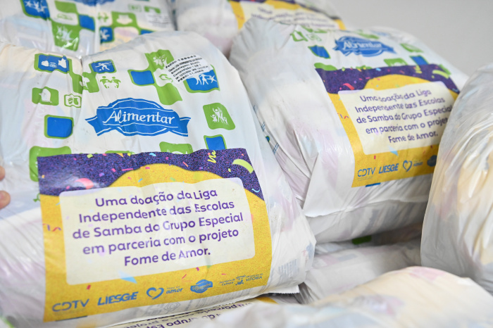 Entrega de Cestas Básicas em parceria com a LIESGE