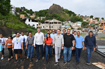 Visita Técnica na Obra do Campo de Grama Sintética de Gurigica