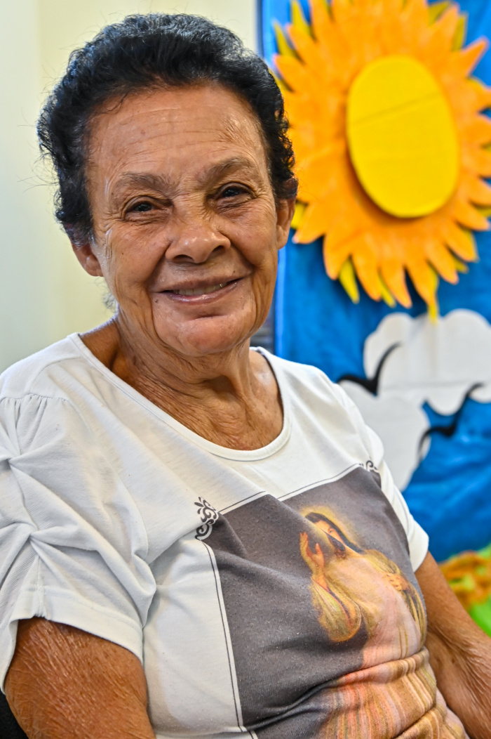 Comemoração de aniversário de 100 anos da Sra Maria Lucia na UBS de Jesus de Nazareth