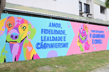 Inauguração do Mural Amor de Quatro Patas