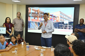 Pró-reitor do Salesiano no lançamento Núcleo Esportivo da Semesp, na UniSales