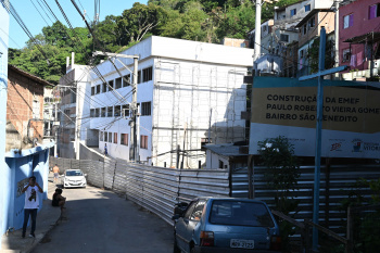 Visita Obras EMEF Paulo Roberto São Benedito