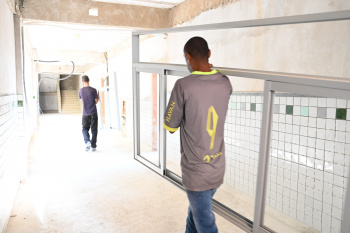 Visita Obras EMEF Paulo Roberto São Benedito