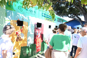 Inauguração do Container Estação de Material Reciclável da Mata da Praia