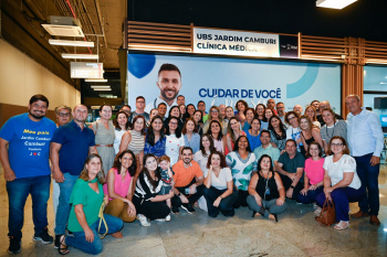 Inauguração da clínica médica em Jardim Camburi