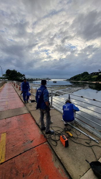 Central de Serviços de Vitória executa série de melhorias na Ponte de Camburi