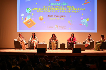 Aula inaugural do projeto Educar para Vitória