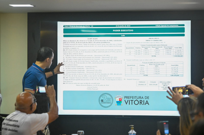 Sanção de Lei extingue Cargos Comissionados e economiza R$100 milhões