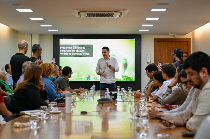 Entrega do TR para contratação do Programa Municipal de Adaptação às mudanças climáticas