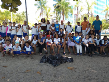 Desafio do Conhecimento encerra projeto Praia Limpa na Emef Heloisa Abreu