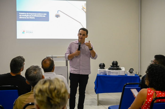 Coletiva de Imprensa sobre o uso de Inteligência Artificial (IA) nas câmeras de Vitória