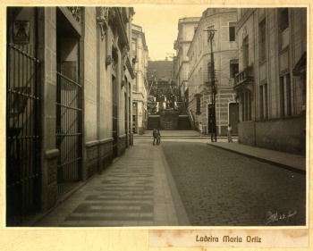 Escadaria Maria Ortiz no ano de 1936