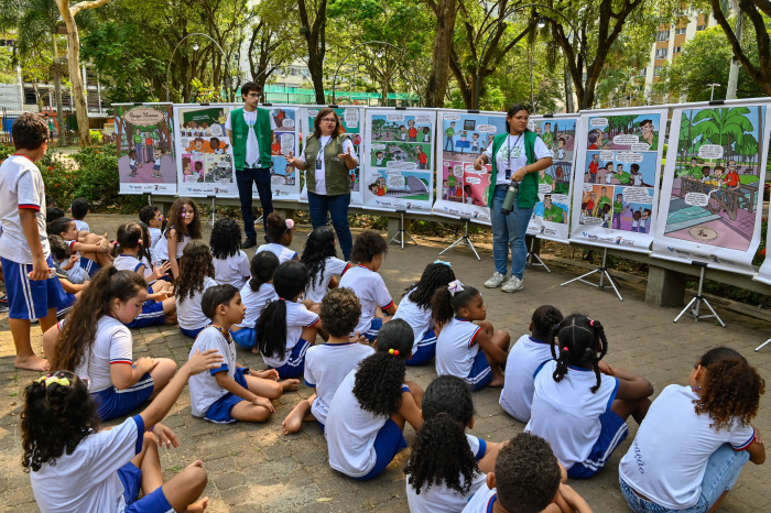 Comemoração da semana das crianças no Parque Moscoso