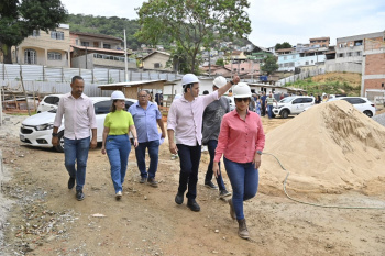 Visita à obra do novo Cras e Unidade de Saúde de Santo Antônio