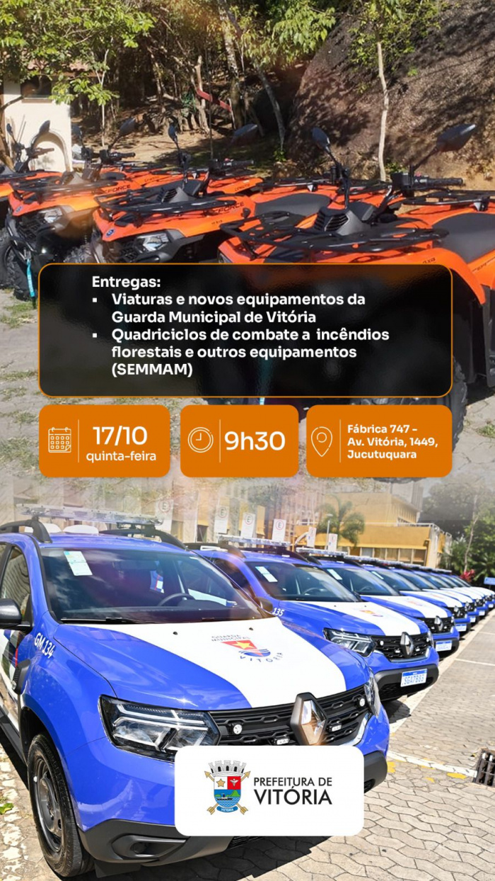 Entrega de novos equipamentos de combate a incêndios florestais e para a Guarda Municipal