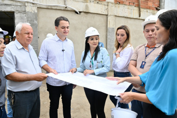 Visita as Obras da EMEF Paulo Roberto no São Benedito