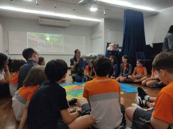 CEA Mata Paludosa promove atividade educativa sobre uso da água na Escola Monteiro
