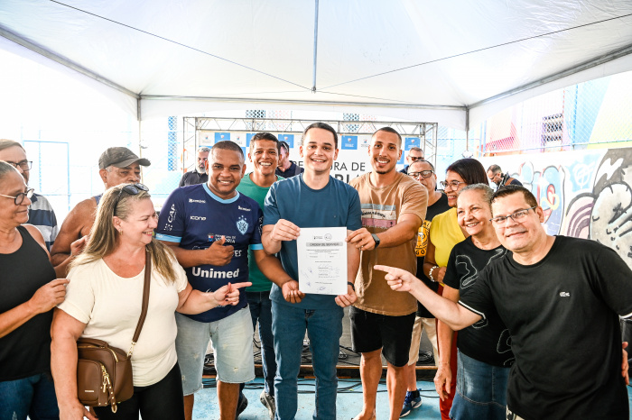 Ordem de Serviço cobertura quadra do Bairro Engenharia