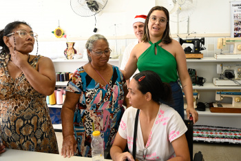 Entrega das maquinas de Costura do Circuito Cultural do CEU de Santo André