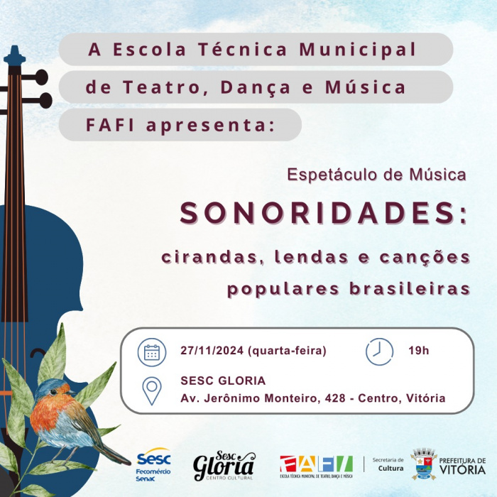 Espetáculo Sonoridades celebra a diversidade musical com apresentação inédita no Teatro Sesc Glória