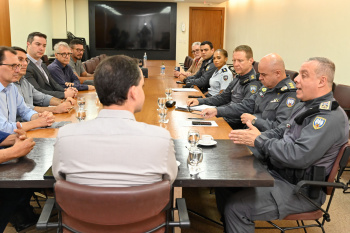 Audiência com Comandante Geral da PM Coronel Caus e o Verador Luis Paulo Amorim