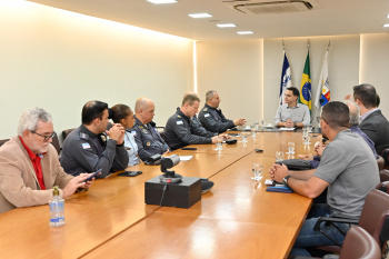 Audiência com Comandante Geral da PM Coronel Caus e o Verador Luis Paulo Amorim