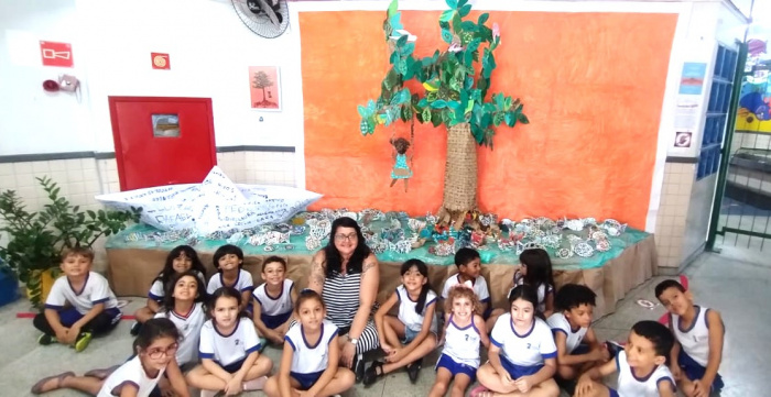 Alunos do Cmei João Pedro de Aguiar participam de projeto sobre a arte e a identidade capixaba