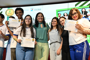 Homenagem aos estudantes da Rede Municipal que foram aprovados no IFES