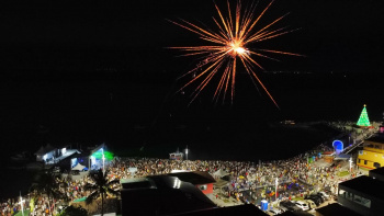 Queima de fogos na Orla de São Pedro