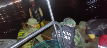 Operação apreensão rede de pesca
