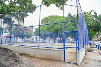 Visita às obras da Praça de Jucutuquara