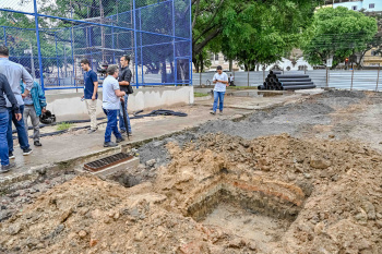 Visita às obras da Praça de Jucutuquara
