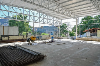 Visita Técnica às Obras de Cobertura da quadra da EMEF Custódia Dias de Campos
